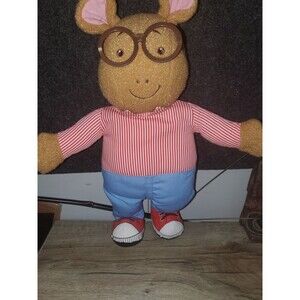 Vintage Arthur Talking Plush Doll 1996 Marc Brown Hasbro Playskool Tested Works